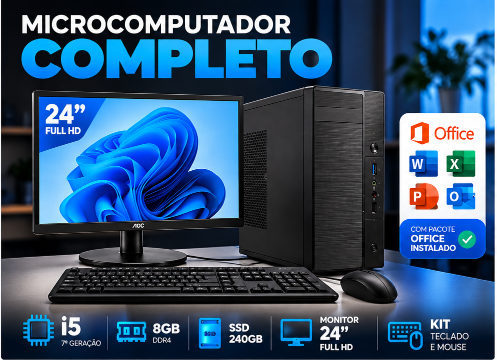 MICROCOMPUTADOR I5 COMPLETO